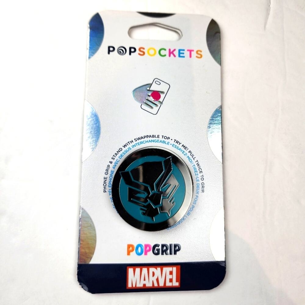 New Popsockets Marvel Black Panther Phone‎ Grip Marvel Comics New in Pkg